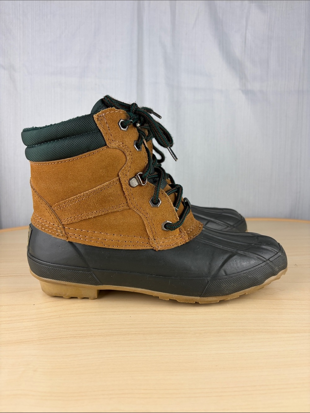 Men's Waterproof Duck Boots in Brown and Black